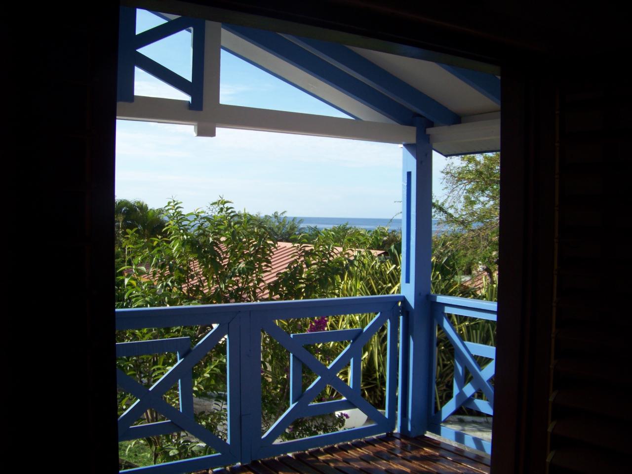 la terrasse et sa vue mer